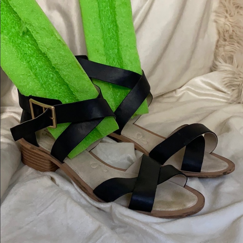 Clarks black sandals